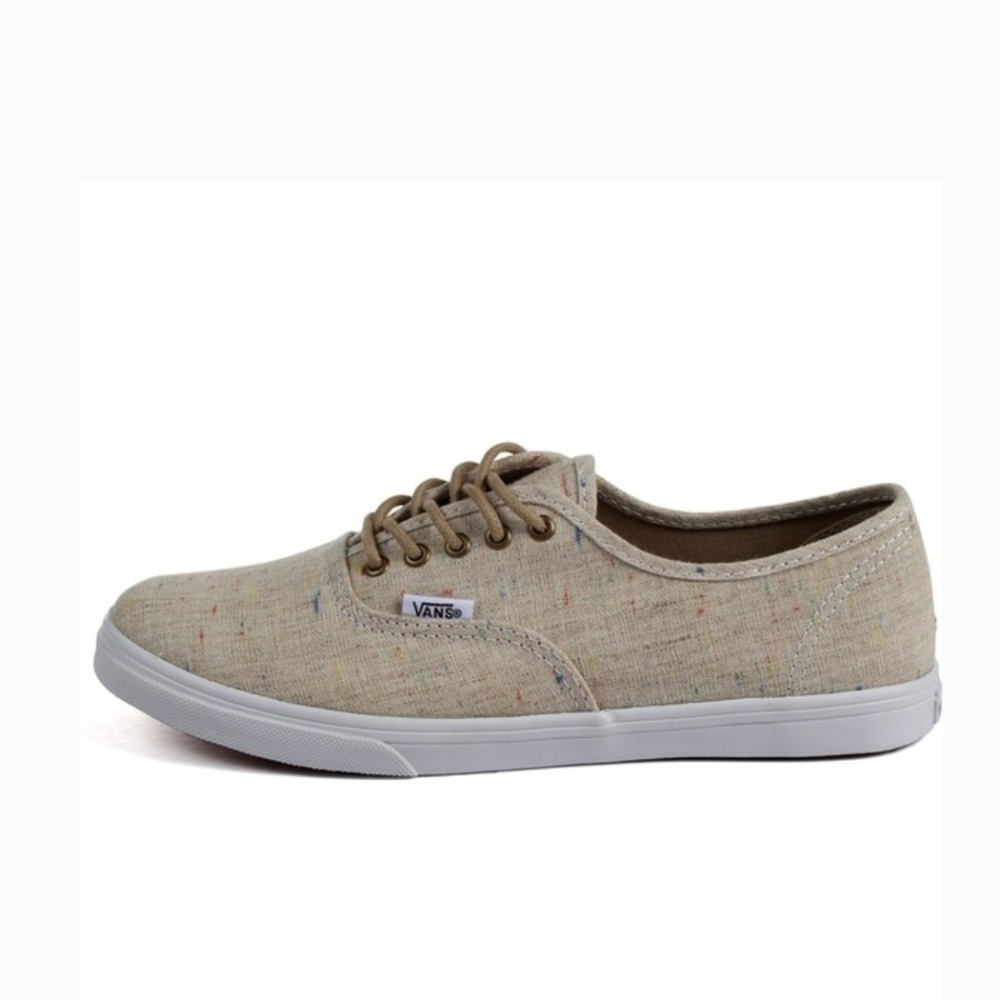 Vans Authentic Lo Pro Mens‎ 8 Oatmeal Multi Speckle Canvas Low Top Sneakers